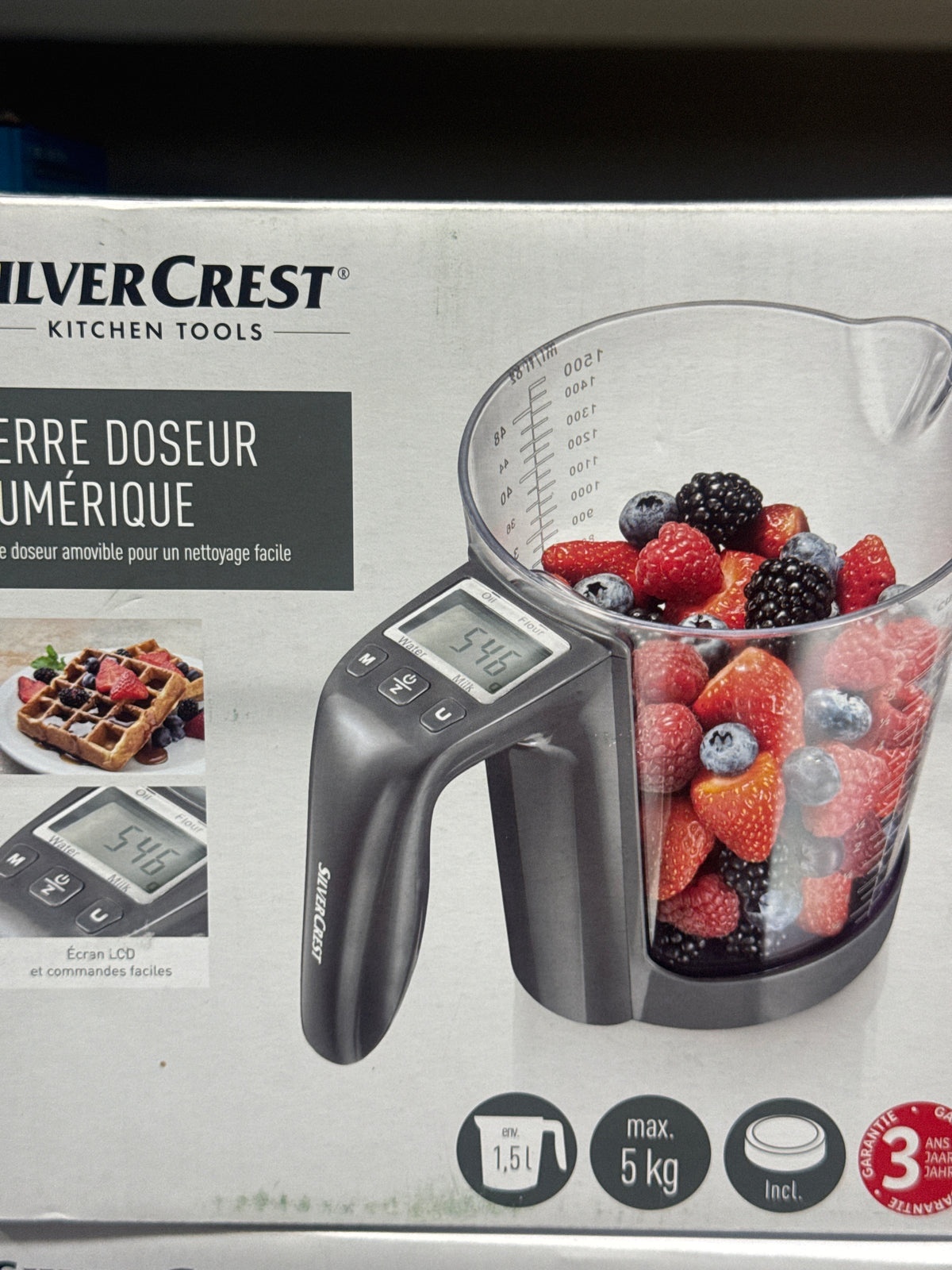 SilverCrest Kitchen Tools Digital Measuring Jug & Scale