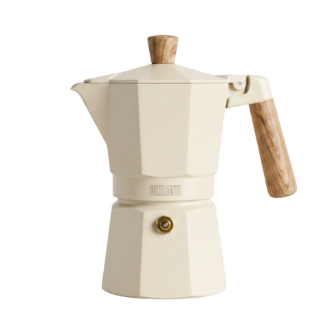 CREATE Cream Moka Pot Stovetop Espresso Maker