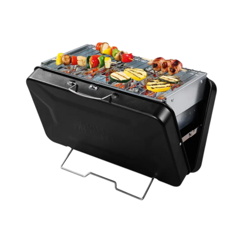 Grill Meister Foldable Barbecue — Portable Charcoal Grill