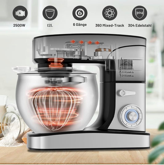Homelux Stand Mixer — with 12L Stainless Steel Bowl