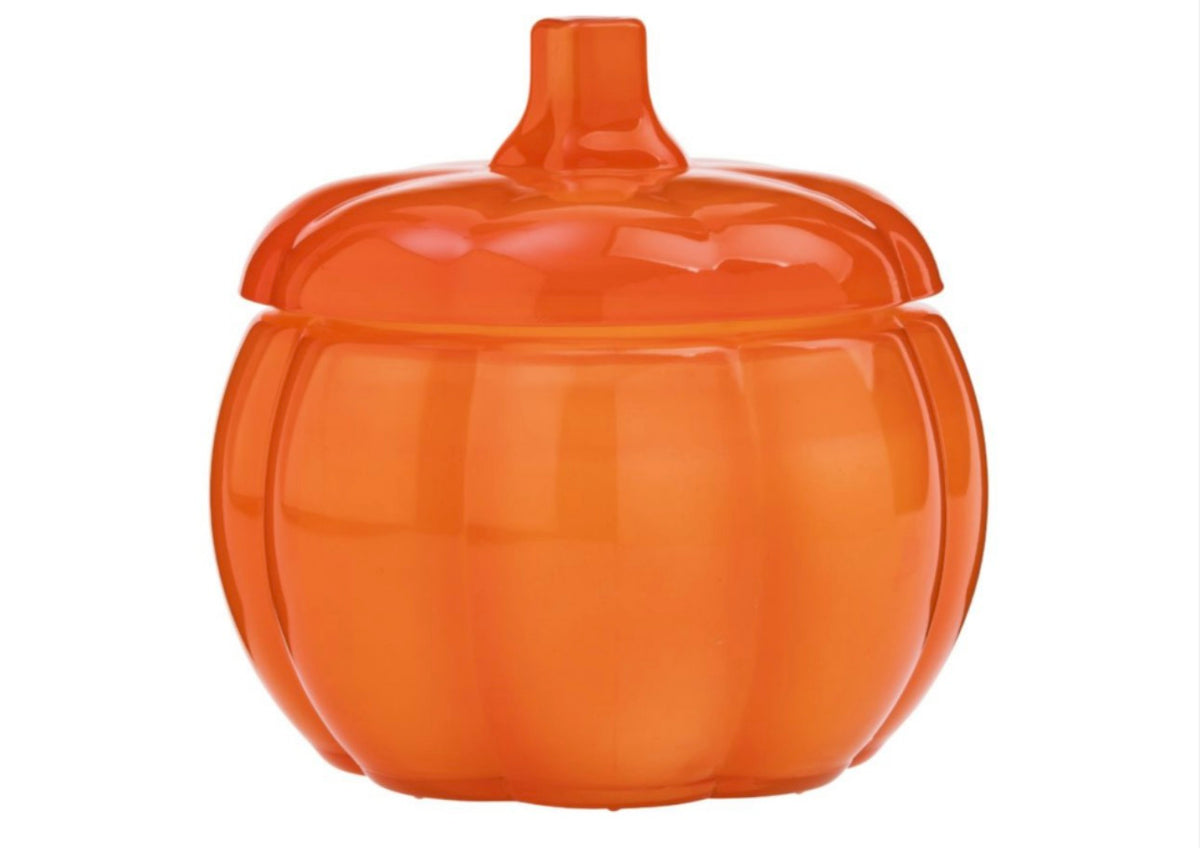 Livarno Home Double Wick Lidded Glass Pumpkin Scented Candle