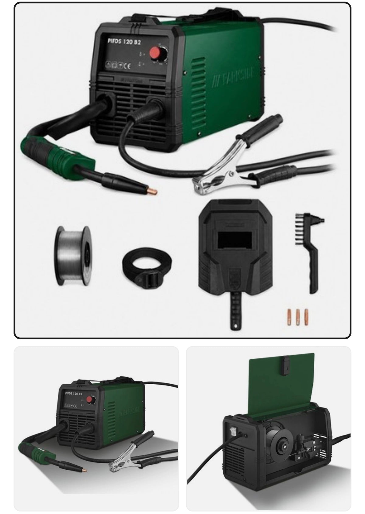 Parkside Inverter Flux-Cored Wire Welder — Gasless MIG Welder