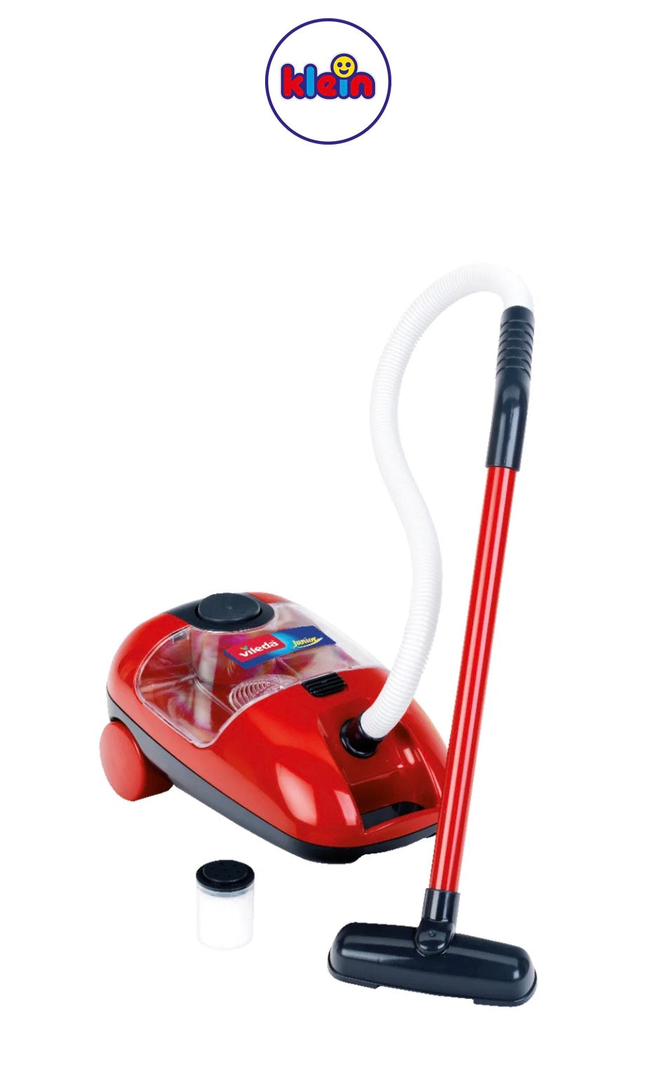 Theo Klein Vileda 6719 Vacuum Cleaner, Children's Battery Vacuum Cleaner with Sound and Suction Function, Toy for Children from 3 Years