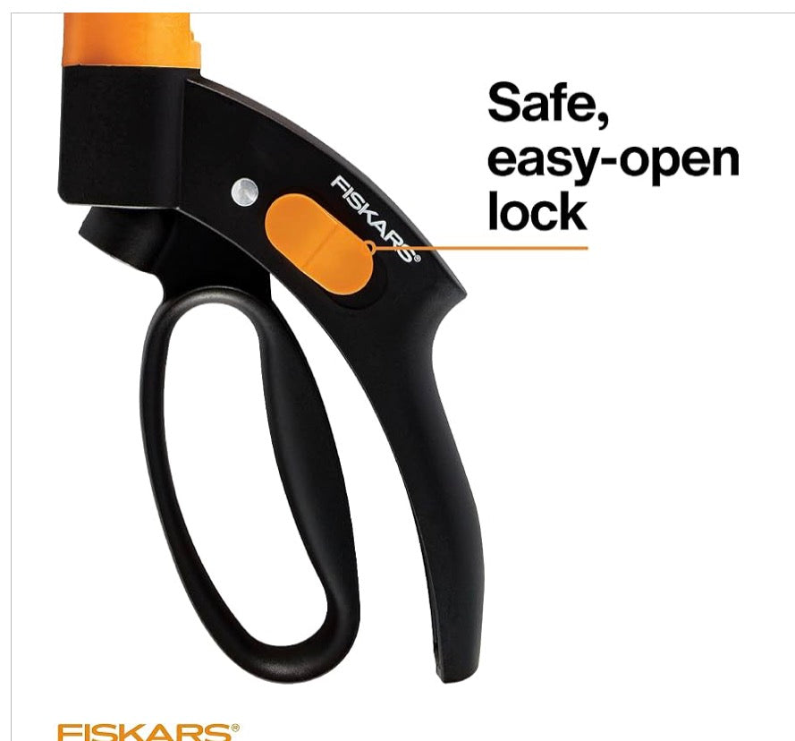 Fiskars 5" Shear Ease Grass Shears, Grass Clippers for Lawn & Garden
Shear Ease Technology Prevents Blades from Jamming, 360 Degree Steel Swivel Blades, for Edging, Trimming & Detailed Lawn Care