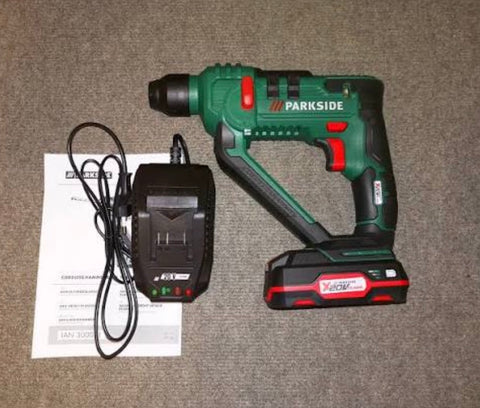 Parkside Cordless Rotary Hammer — 20V SDS-Plus X 20V Team