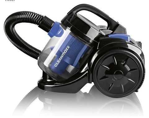 Brand: CLEANmaxx
CLEANmaxx 800W Bagless Multi-Cyclonic Vacuum Cleaner with EPA Filter | 17 kPa Suction Power | 2 L Dust Tank | Cable Reel | Telescopic Metal Tube | Accessories