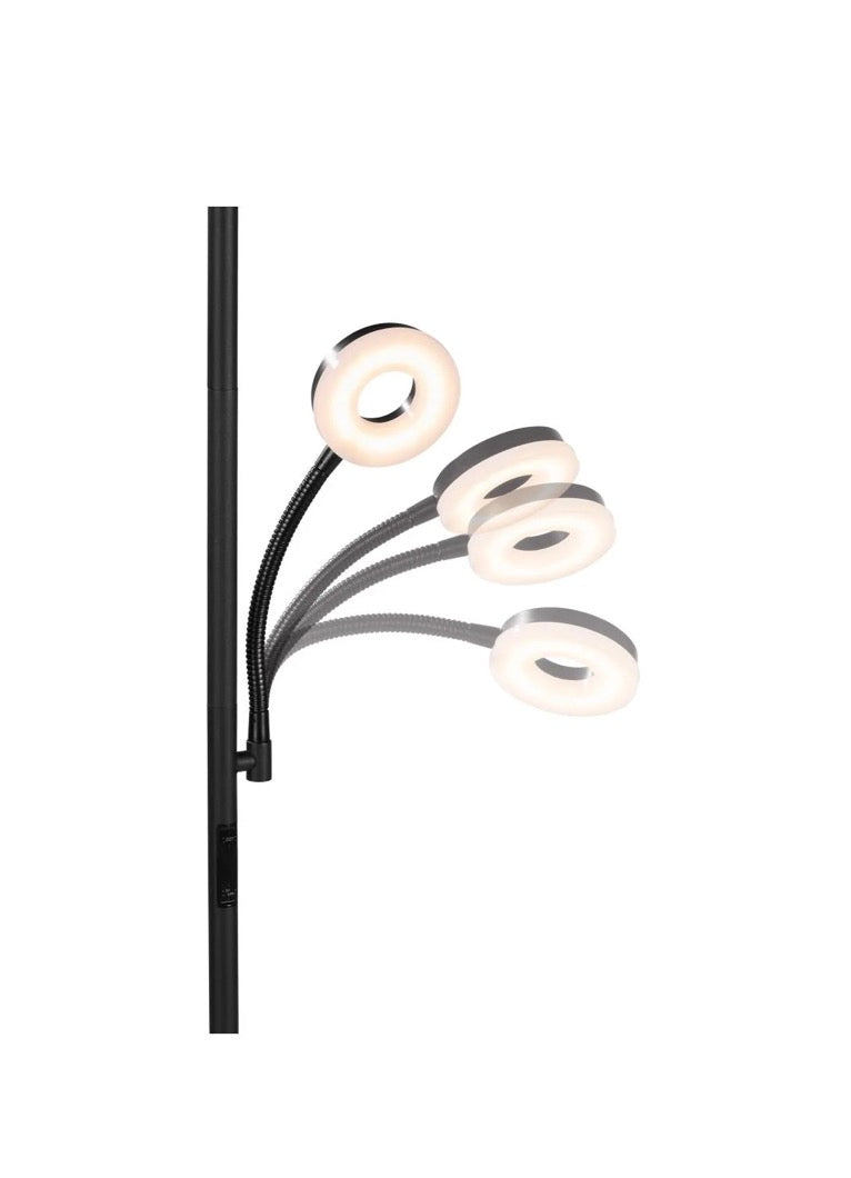 Livarno LED Uplighter Floor Lamp with Reading Light — 1.8 m, 2100 lm Uplight + 560 lm Reading Arm, 3000–6500 K