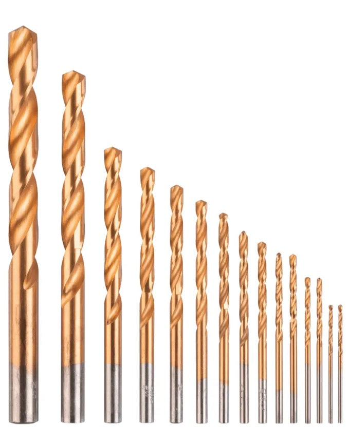 Parkside HSS Twist Drill Bit Set - 15 Pieces