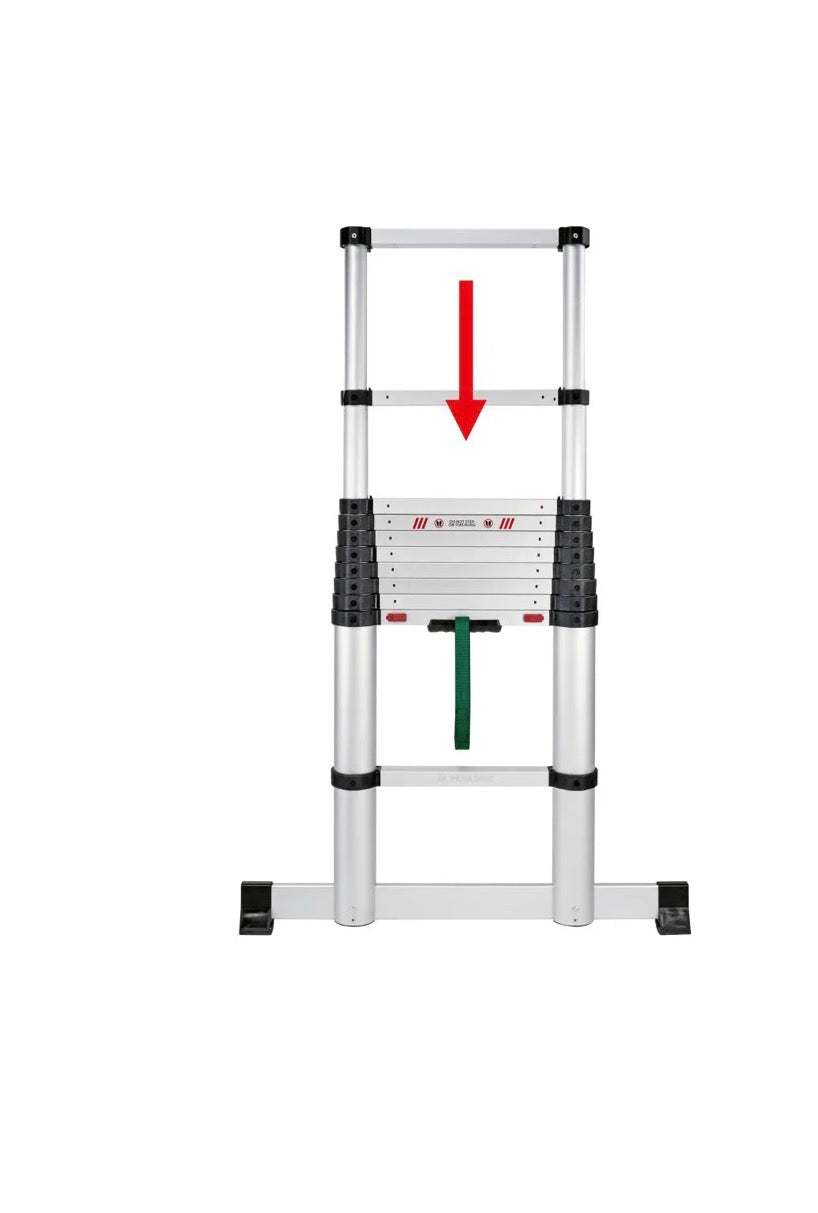 PARKSIDE®
Telescopic aluminum ladder, 11 rungs