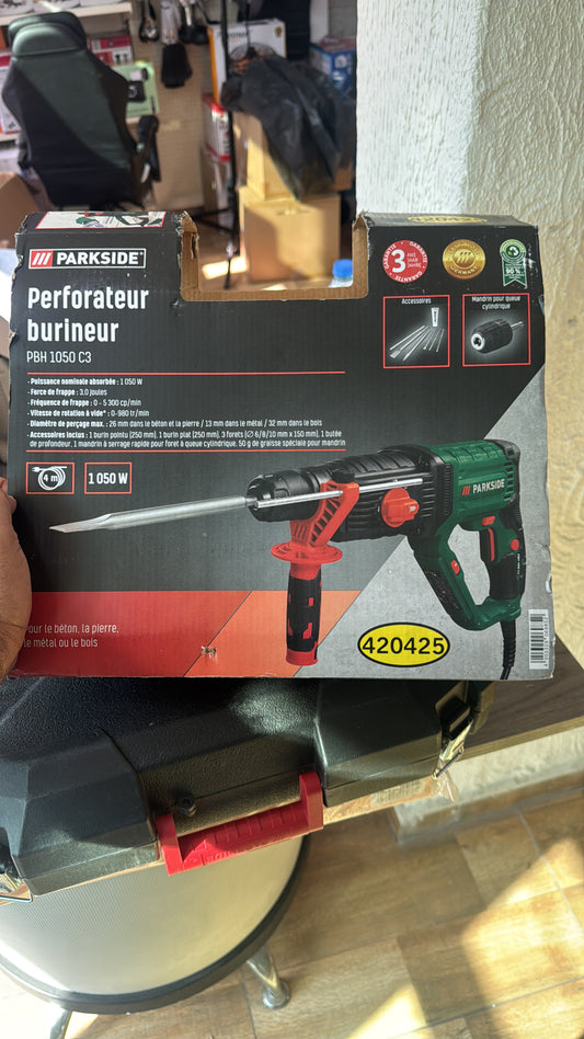 Parkside Hammer Drill — 1050W SDS-Plus Rotary Hammer