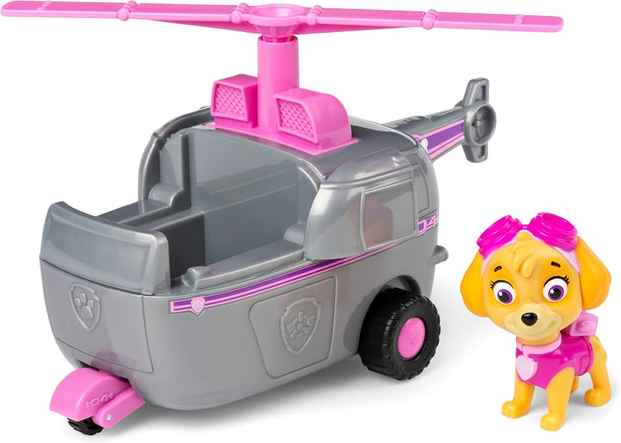 Paw Patrol - Vehicle Figure Stella - Car 15 cm Collectible Figurine Toy - Recycled Plastic Toy - Children's Car - Children's Toy 3 Years and Above