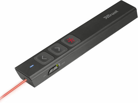 Trust 21946 Ultra-Slim Wireless Laser Presenter - Black