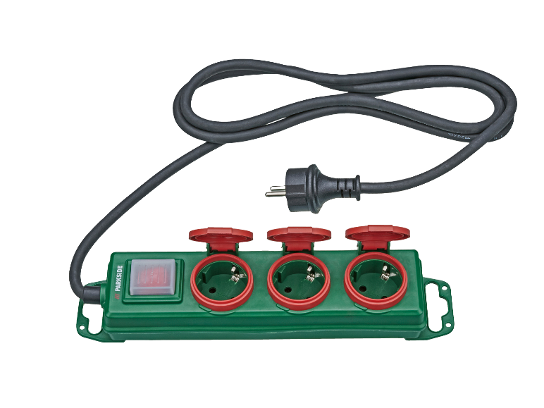 PARKSIDE®Outdoor power strip with self-closing hinged covers