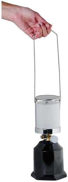 Crivit gas camping lamp – portable, adjustable brightness, for outdoor recreation