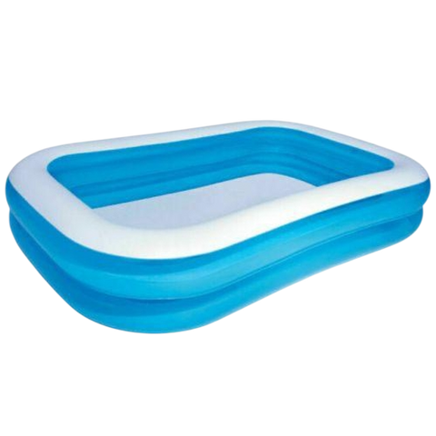 Inflatable Family Paddling Pool — Rectangular Garden Splash Pool