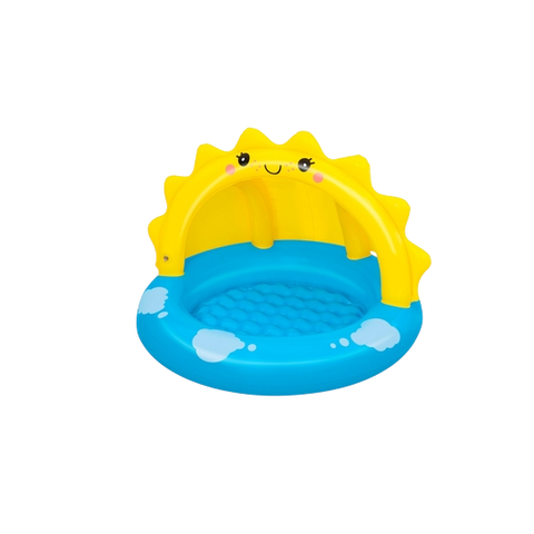 Bestway Sunny Days Shaded Kiddie Pool — Inflatable Baby Pool with Sun Canopy
