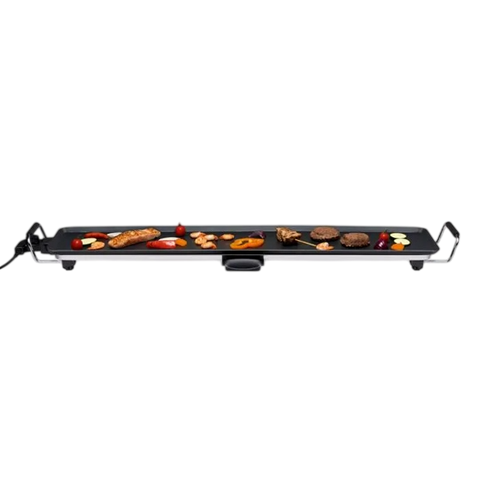 Alpina Teppanyaki Grill Plate XXL — 2000 W Extra-Long Electric Table Grill