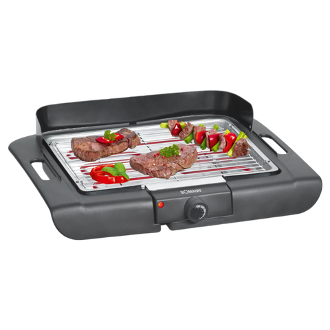 Bomann Electric Barbecue Table Grill — Cool-Touch Housing with Wind Guard