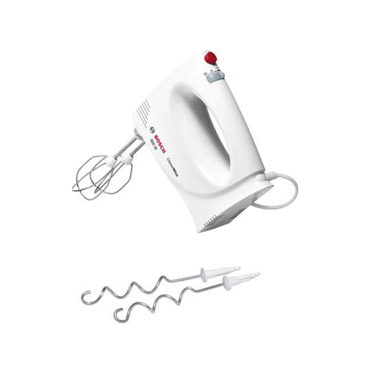 Bosch CleverMixx 300 W Hand Mixer — BPA-Free, with Beaters & Dough Hooks