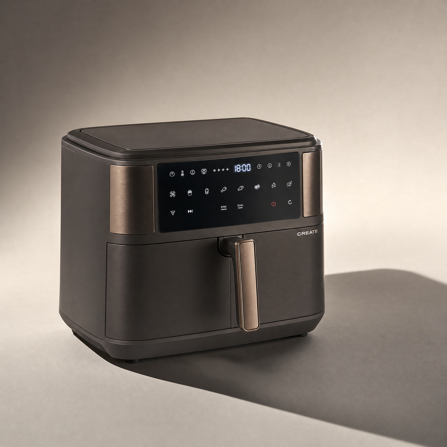 CREATE Fryer Dual: 10L Air & Oil-Free Fryer with Separator