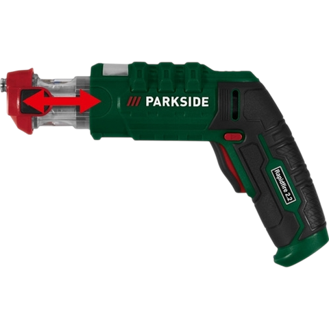 Parkside 4V Cordless Screwdriver — Interchangeable Heads & Carry Case