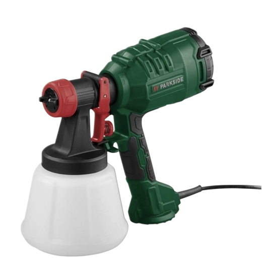 Parkside HVLP Paint Spray Gun — 450W Electric Paint Sprayer