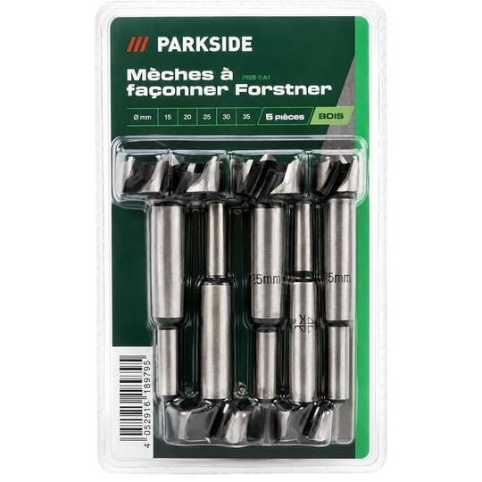 Parkside 8-Piece Forstner Drill Bit Set
