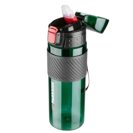 PARKSIDE Fan Edition Water Bottle — 0.6 L Trinkflasche with Flip-Top Straw Lid