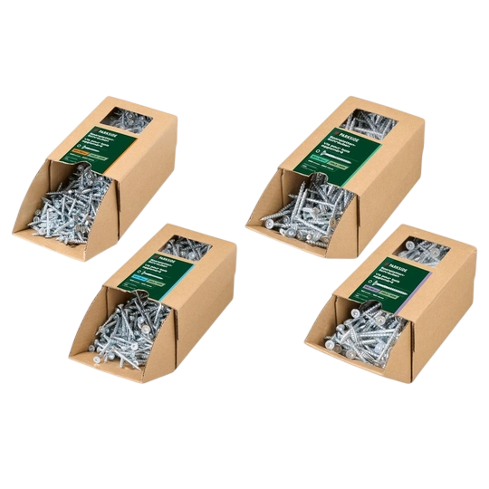 Parkside Wood Screws — T20 × 600 pcs and T25 × 250 pcs
