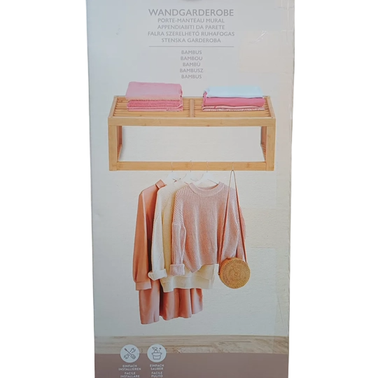 Bamboo Wall Coat Rack