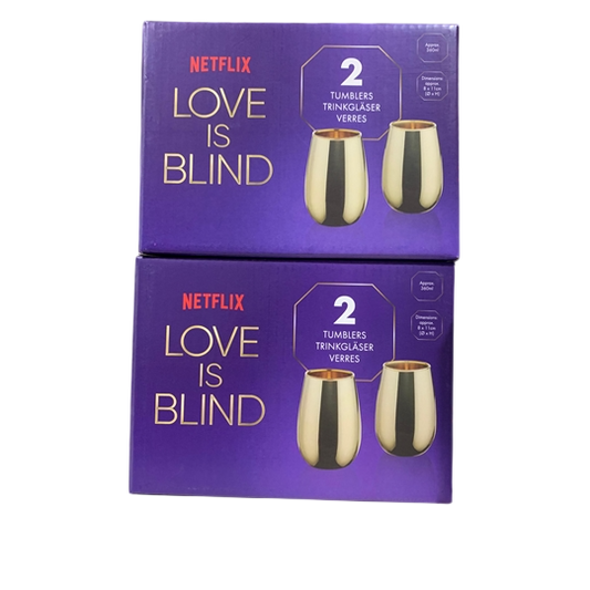 Netflix Love Is Blind Gold Tumblers — Set of 2
