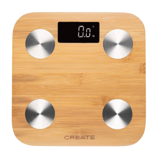 CREATE Balance Body Bamboo — Smart Digital Body Scale