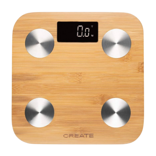 CREATE Balance Body Bamboo — Smart Digital Body Scale
