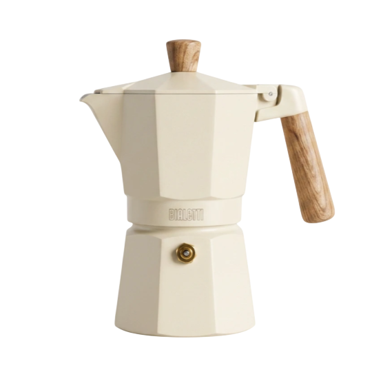 CREATE Cream Moka Pot Stovetop Espresso Maker