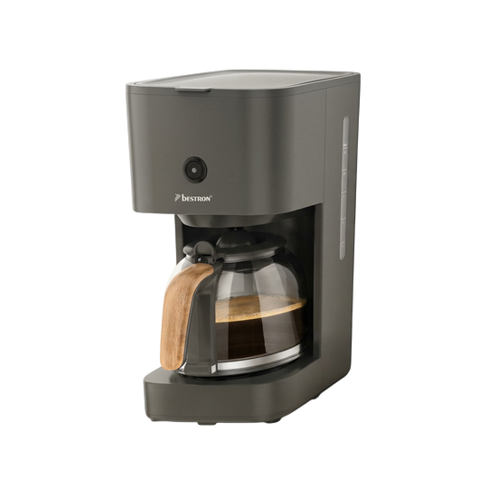 Bestron Filter Coffee Machine — 12-Cup Drip Coffee Maker with Glass Carafe