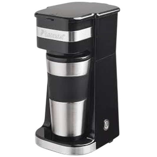Bestron Personal Coffee Maker with Travel Mug — Coffee-to-Go Machine