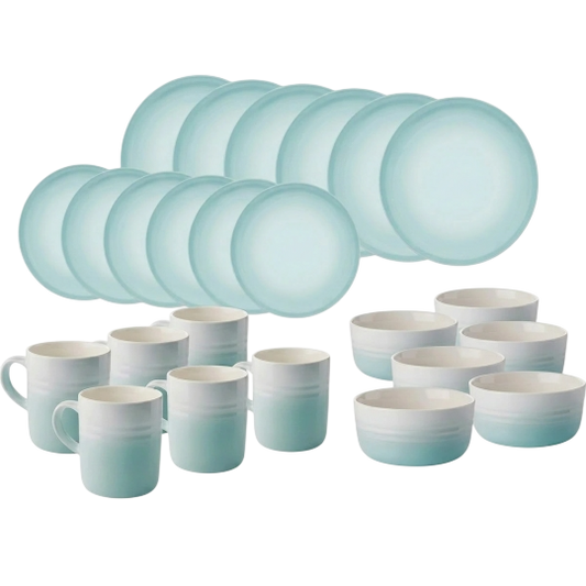 Ernesto 24-Piece Stoneware Dinnerware Set – Plates, Mugs & Bowls for 6