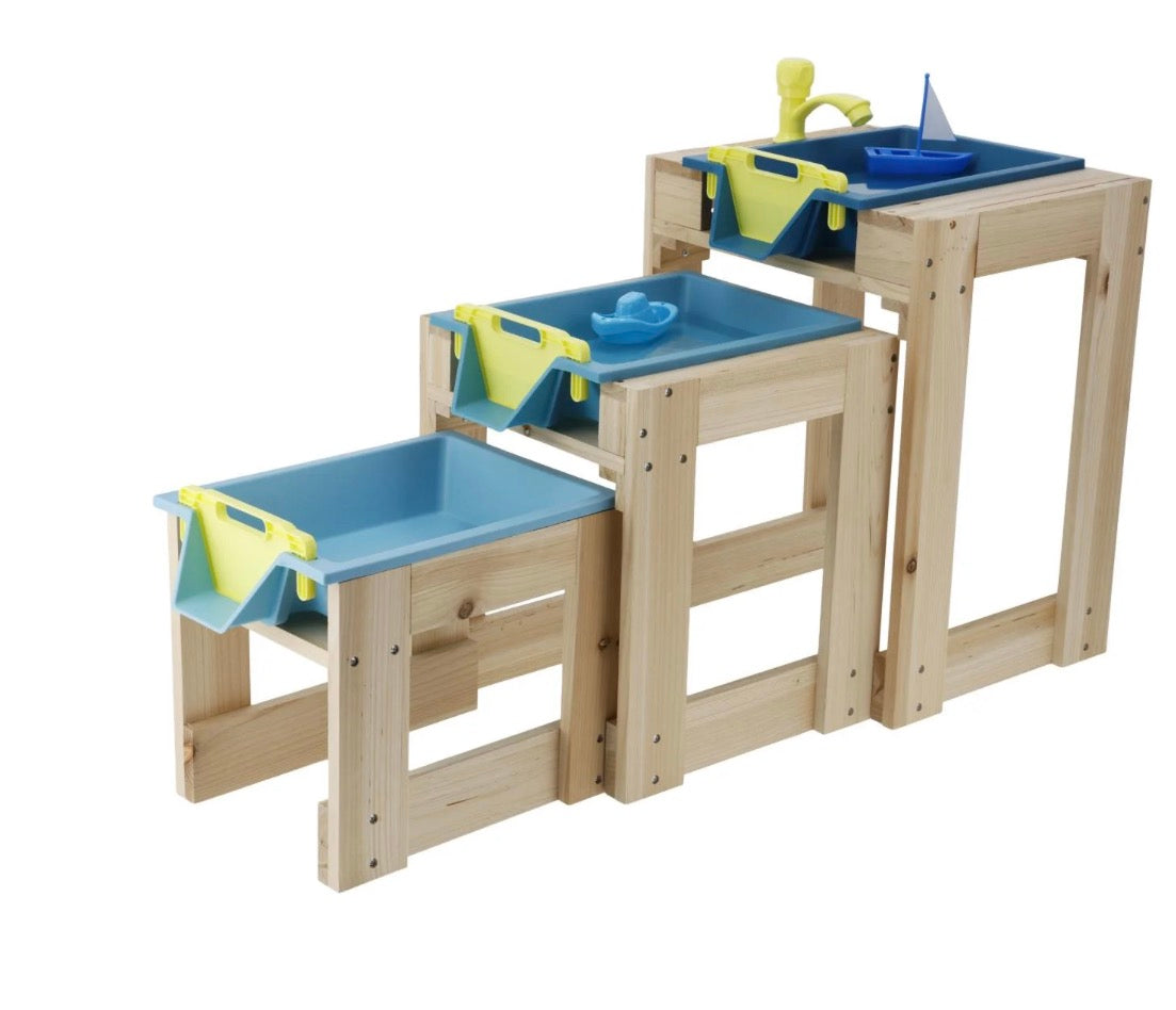 Tables de jeux d'eau en bois
