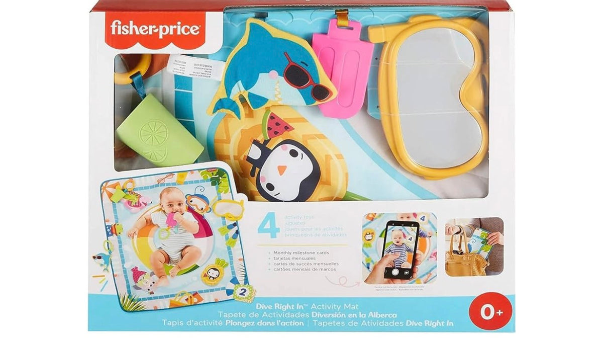 Brand: FISHER-PRICE BABY
Fisher-Price GRR44 - Plitsch-Platsch Explorer Play Blanket, Baby Play Blanket with Toy, for Newborns