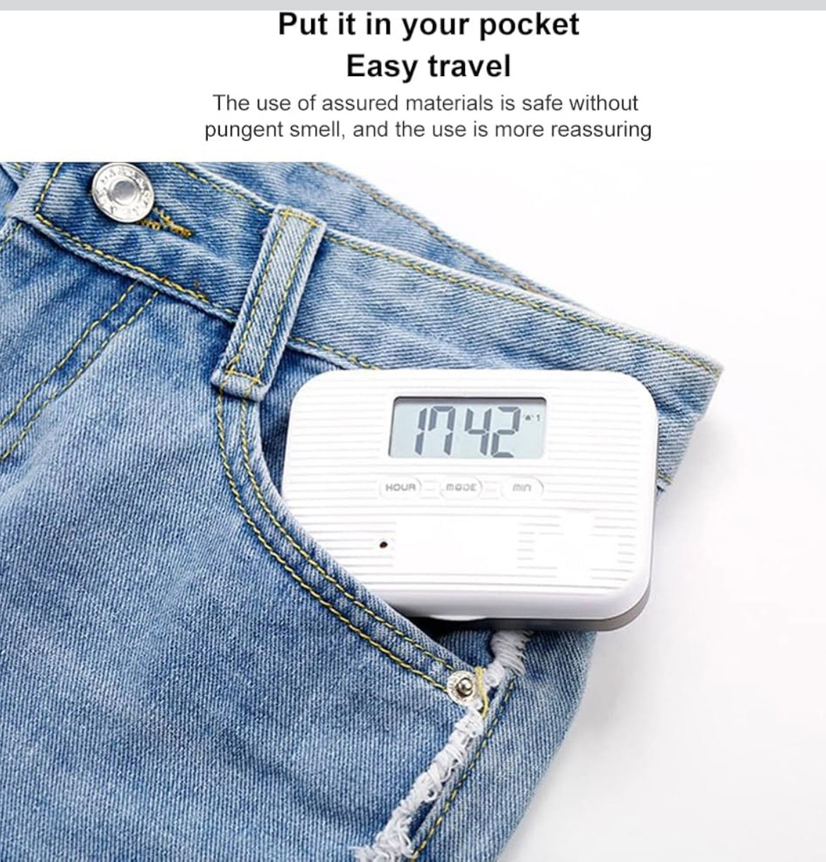 Automatic Pill Dispenser, Electronic Pill Boxes, Easy-Read LCD Display, 6 Compartments Digital Pill Reminder, Outdoor Portable Mini Pill Box with Alarm