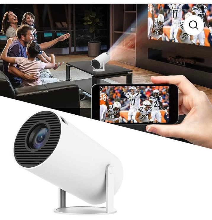 Denver PR-2500K Full-HD Projector — 180° Rotatable, 37"–170" Projection, HDMI & USB