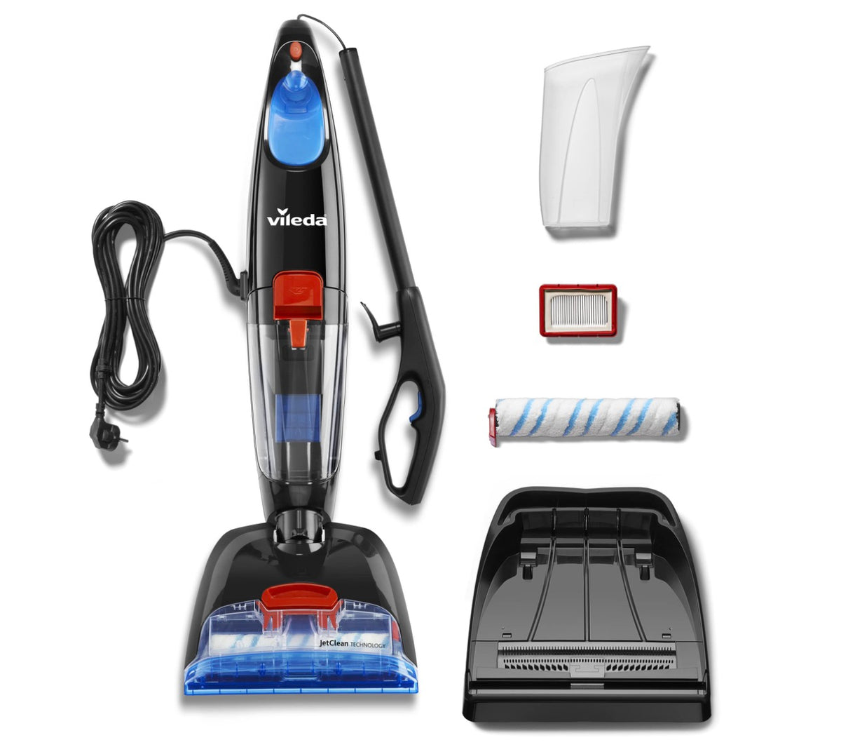 Visit the Vileda store
Vileda JetClean Wet/Dry Vacuum, 400 W, 1.25 m, Black