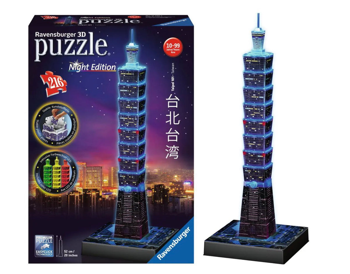 Ravensburger 3D Puzzle Night Edition 216 Pcs Taipei 101 11149
