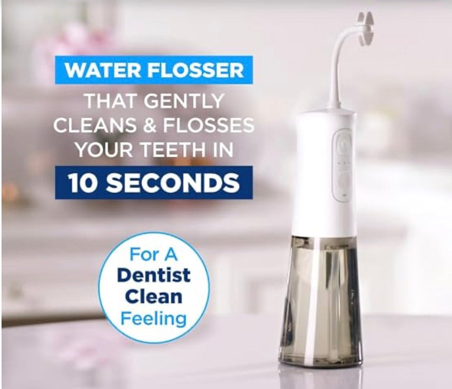 CORP CARE Miracle Smile — Cordless Rechargeable Water Flosser with H-Shaped Tip & Jet Nozzle