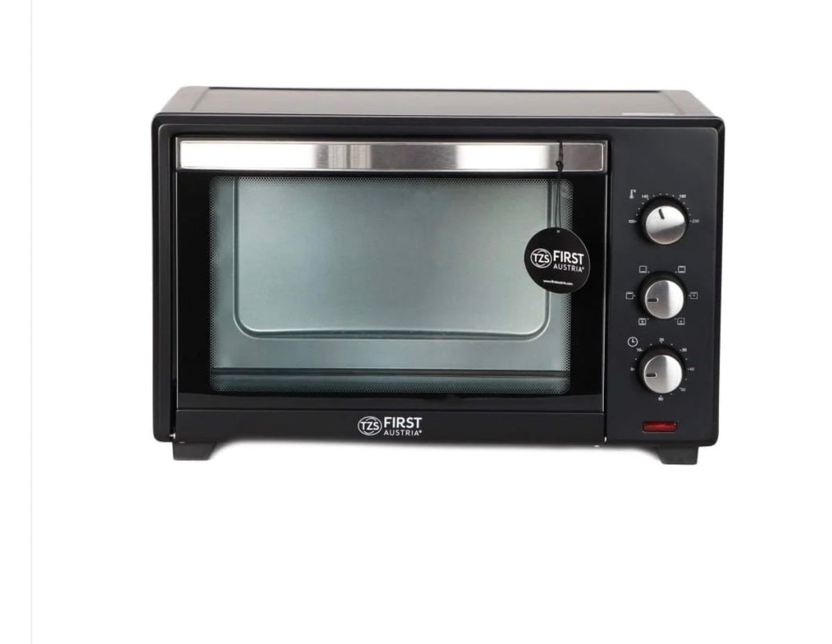 Brand: TZS First Austria
TZS First Austria 19 litre mini oven with 1380 W black – Heat up to 230 °C – Stepless temperature adjustment – 60 minute timer – Double glazed door – Mini