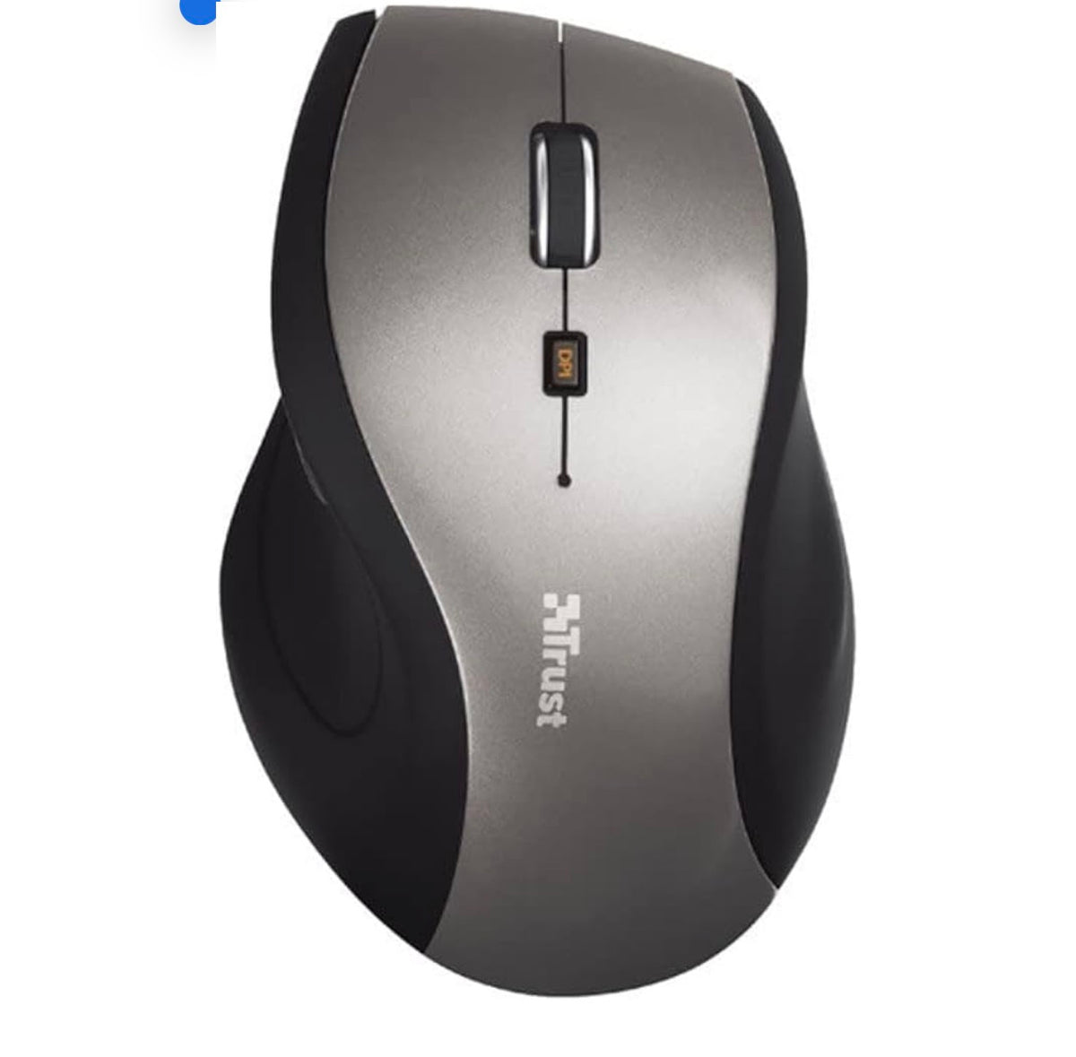 Trust Sura Wireless Optical Ergonomic Mouse (Up to 1600 dpi, Micro USB