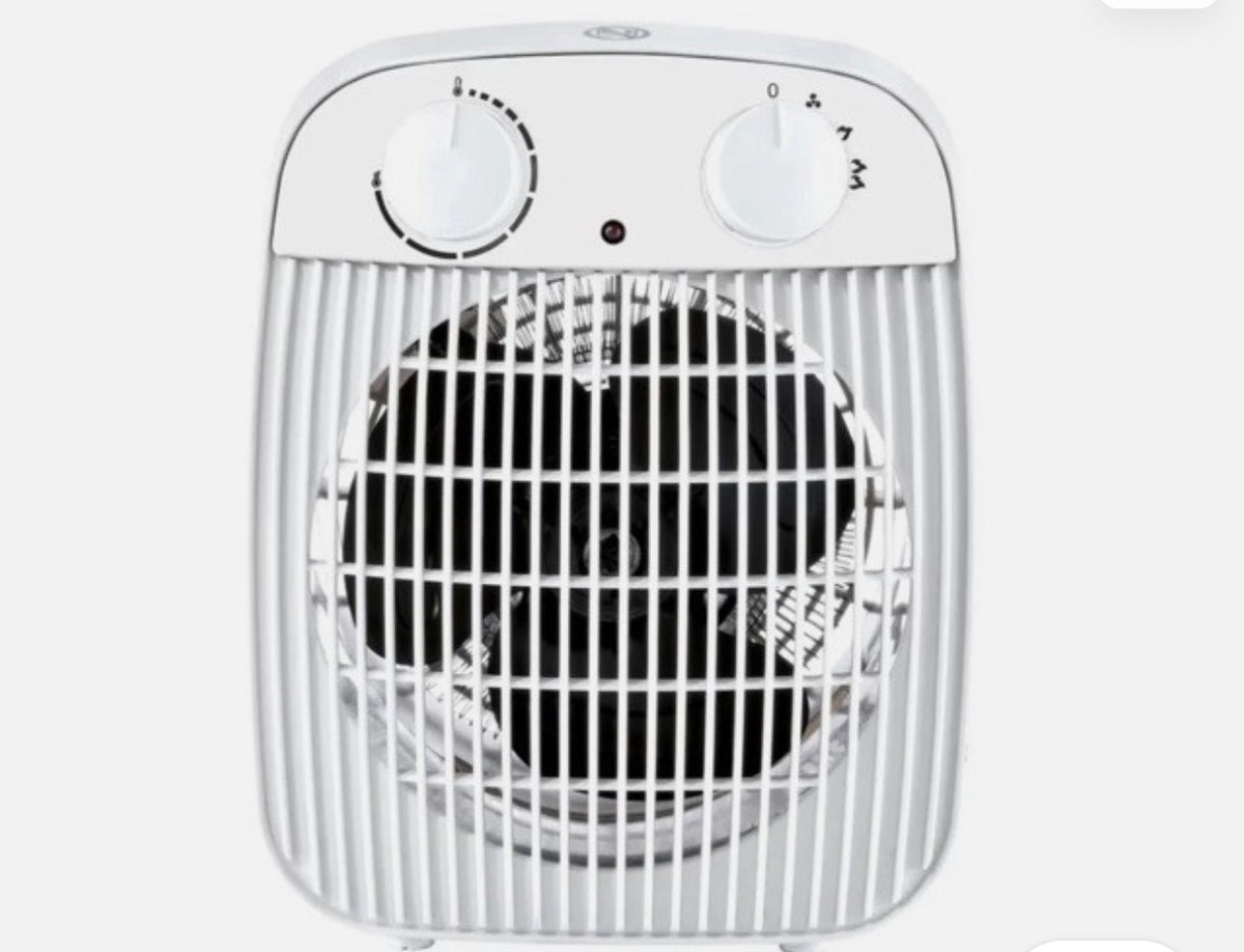 Tronic White Fan Heater 1000W / 2000W – 2 Heat Settings, 3-Year Warranty