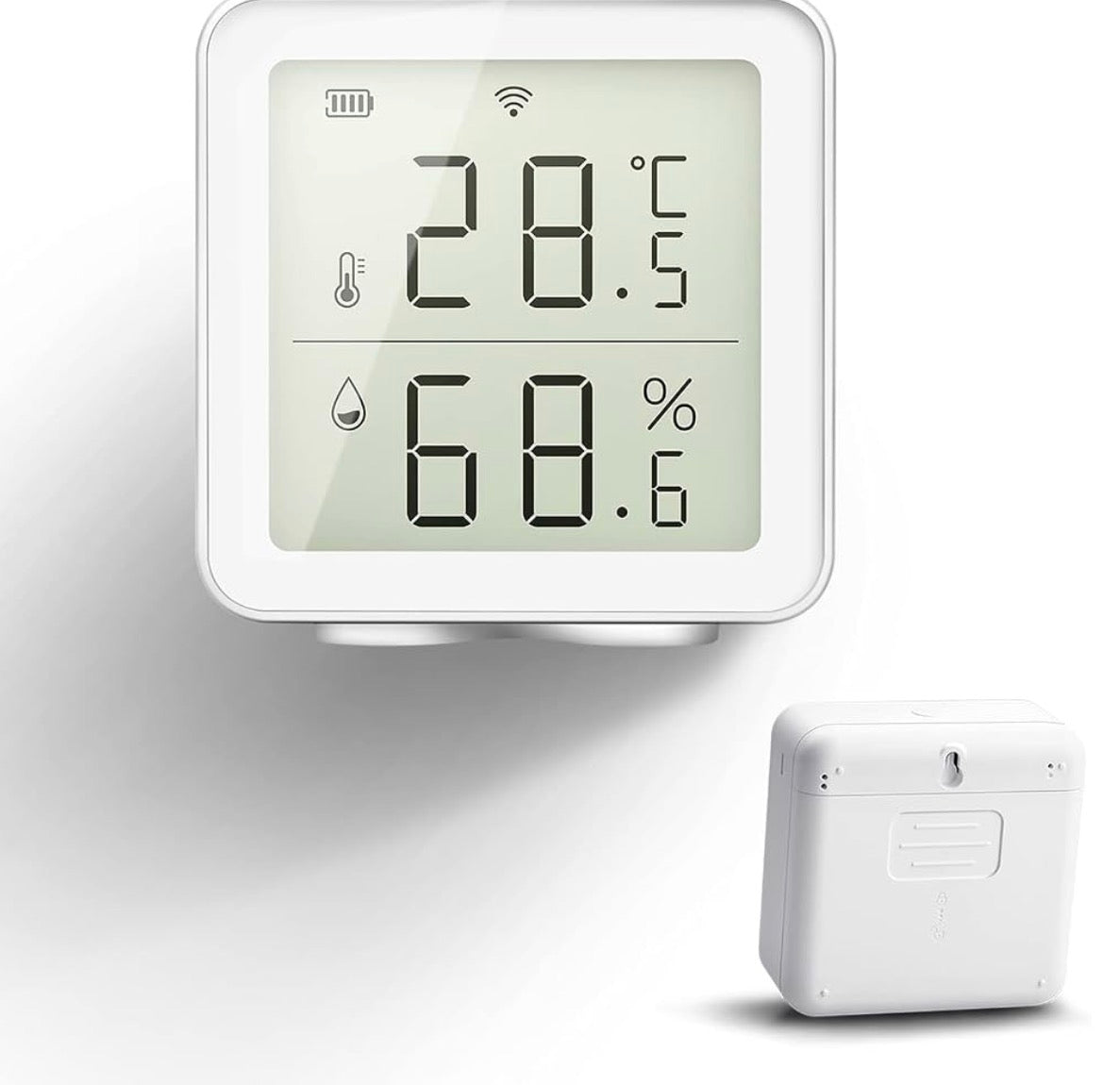 Smart WiFi Thermometer Hygrometer Compatible with Alexa Smart Life App Digital Temperature Sensor Temperature and Humidity Meter 30 Days Historical Recording
