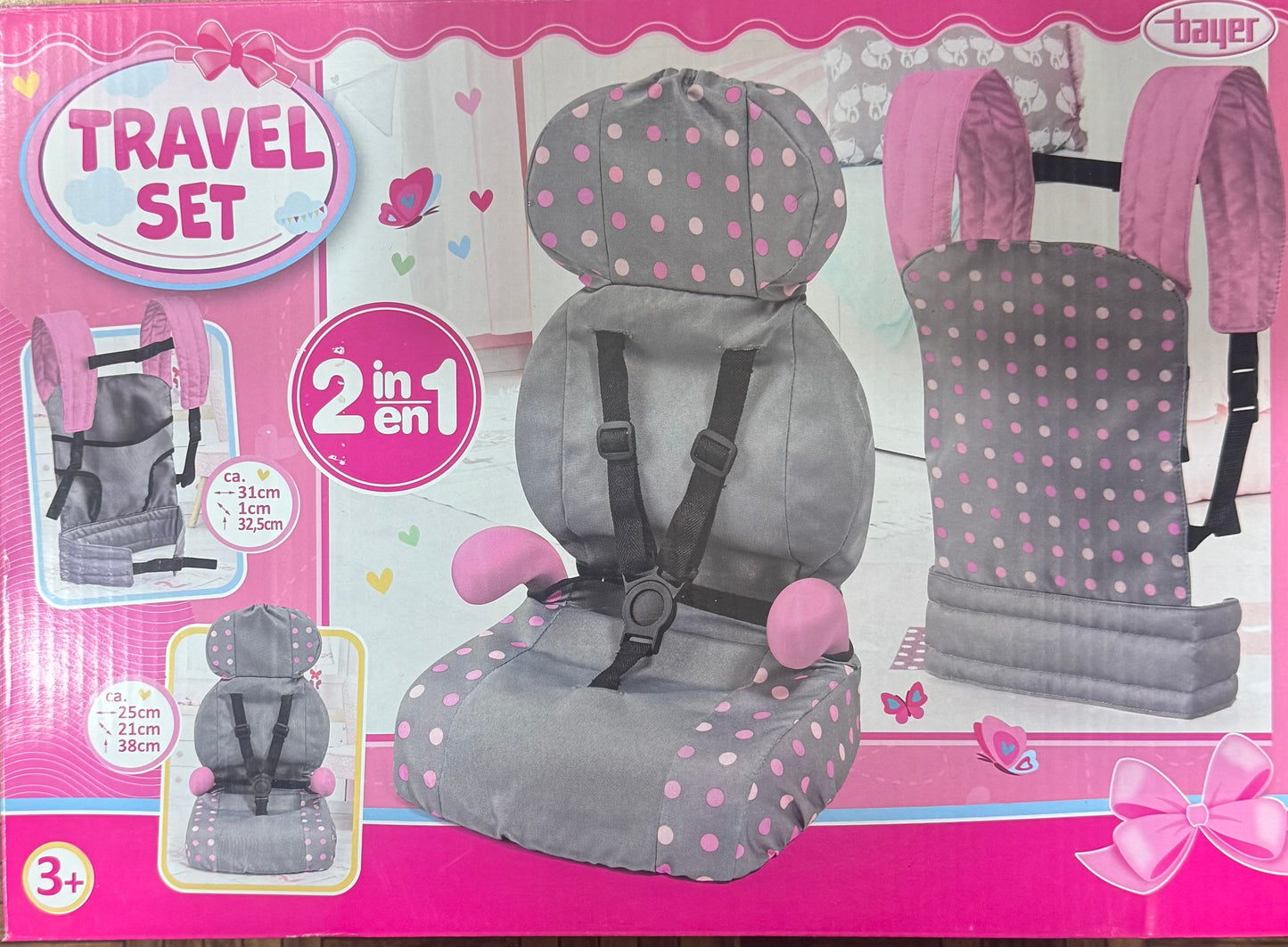 Children's role-play set for dolls up to forty-six centimeters
