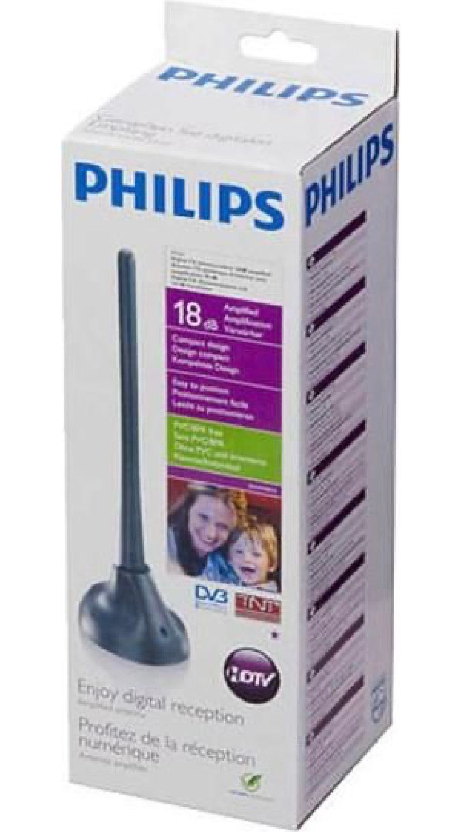 Philips Indoor Portable Digital TV Antenna TV Antenna With Cable 150cm SDV5100/12